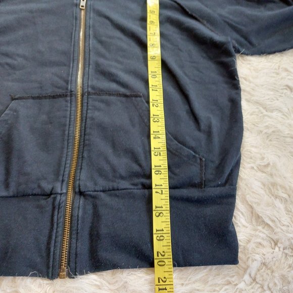 Victoria's Secret Jeweled Diamond Skull Cropped 3/4 Sleeve Hooded Zip Sweatshirt - Picture 5 of 10